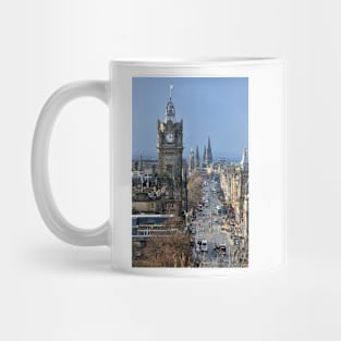 Looking down Princes Street - Edinburgh, Scotland Mug